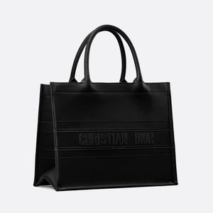 Dior Book Tote Black Calfskin